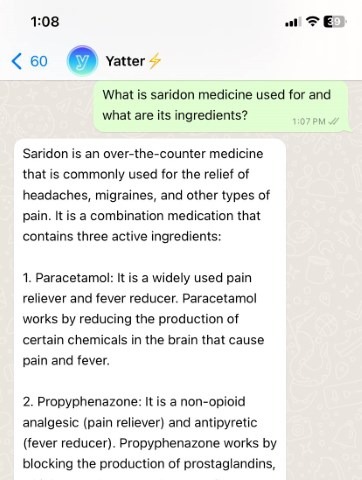 Yatter the best whatsapp ai for medicine insights 