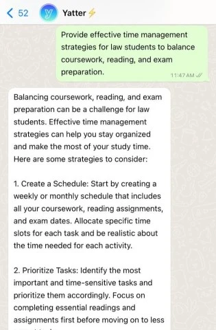 yatter ai being best legal ai providing law students with time management tips  