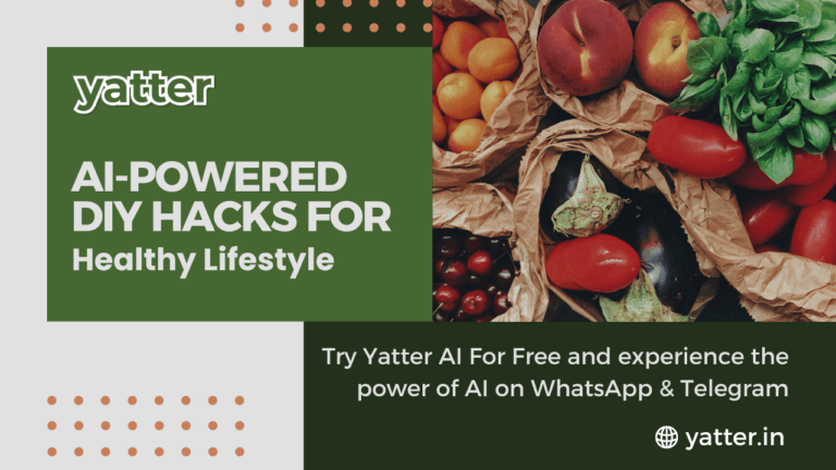 AI-Powered DIY hacks for Healthy Lifestyle